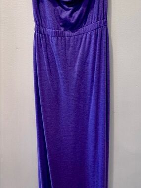 Women’s Purple Maxi Skirt - Classic Stretch Waist